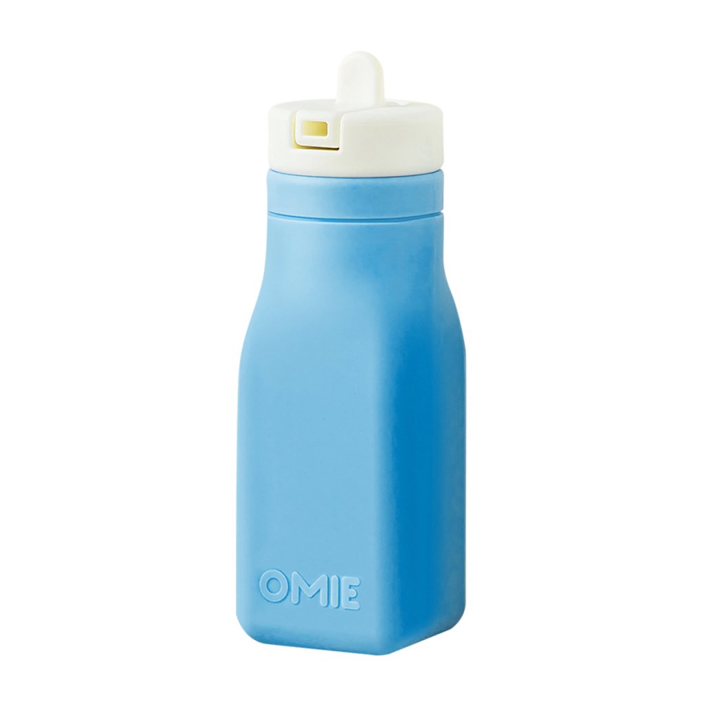 Omie Silicone Drink Bottle (250ml) - Blue - Prepp'd Kids - OmieBox