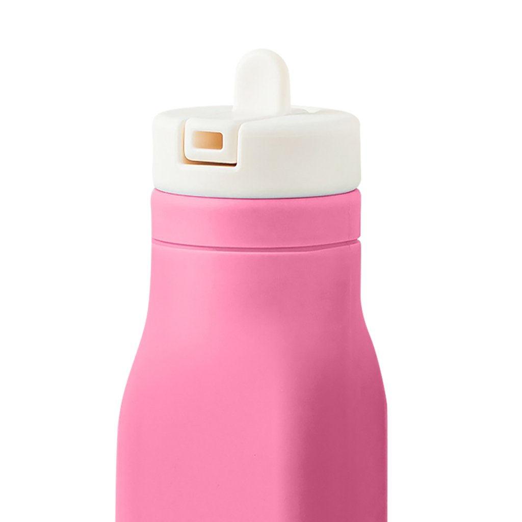 Omie Silicone Drink Bottle (250ml) - Pink – Prepp'd Kids