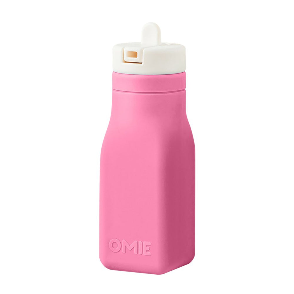 Omie Silicone Drink Bottle (250ml) - Pink - Prepp'd Kids - OmieBox