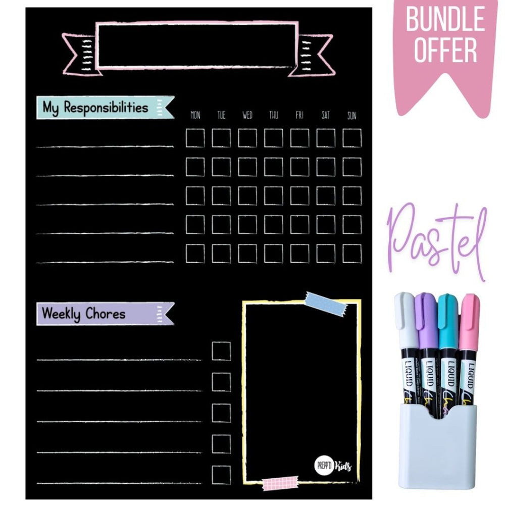 
                  
                    Responsibility Chart (A3) - Pastel Bundle Pack - Prepp'd Kids - Prepp'd Kids
                  
                