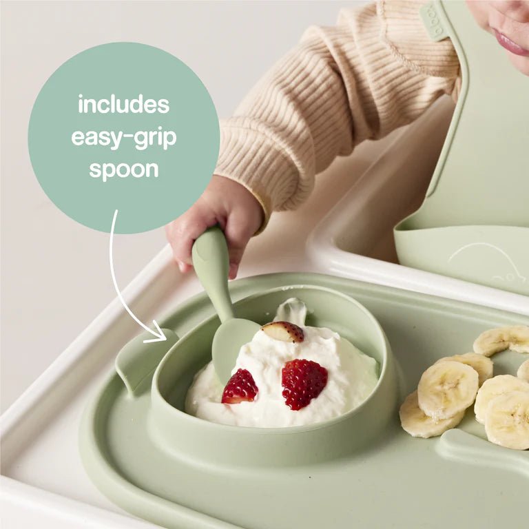 Roll + Go Mealtime Mat - Sage - Prepp'd Kids - B.box