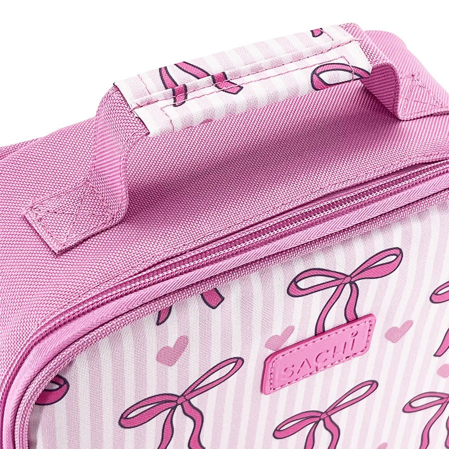 Sachi Insulated Lunch Bag XL - Bows & Hearts - Prepp'd Kids - Sachi