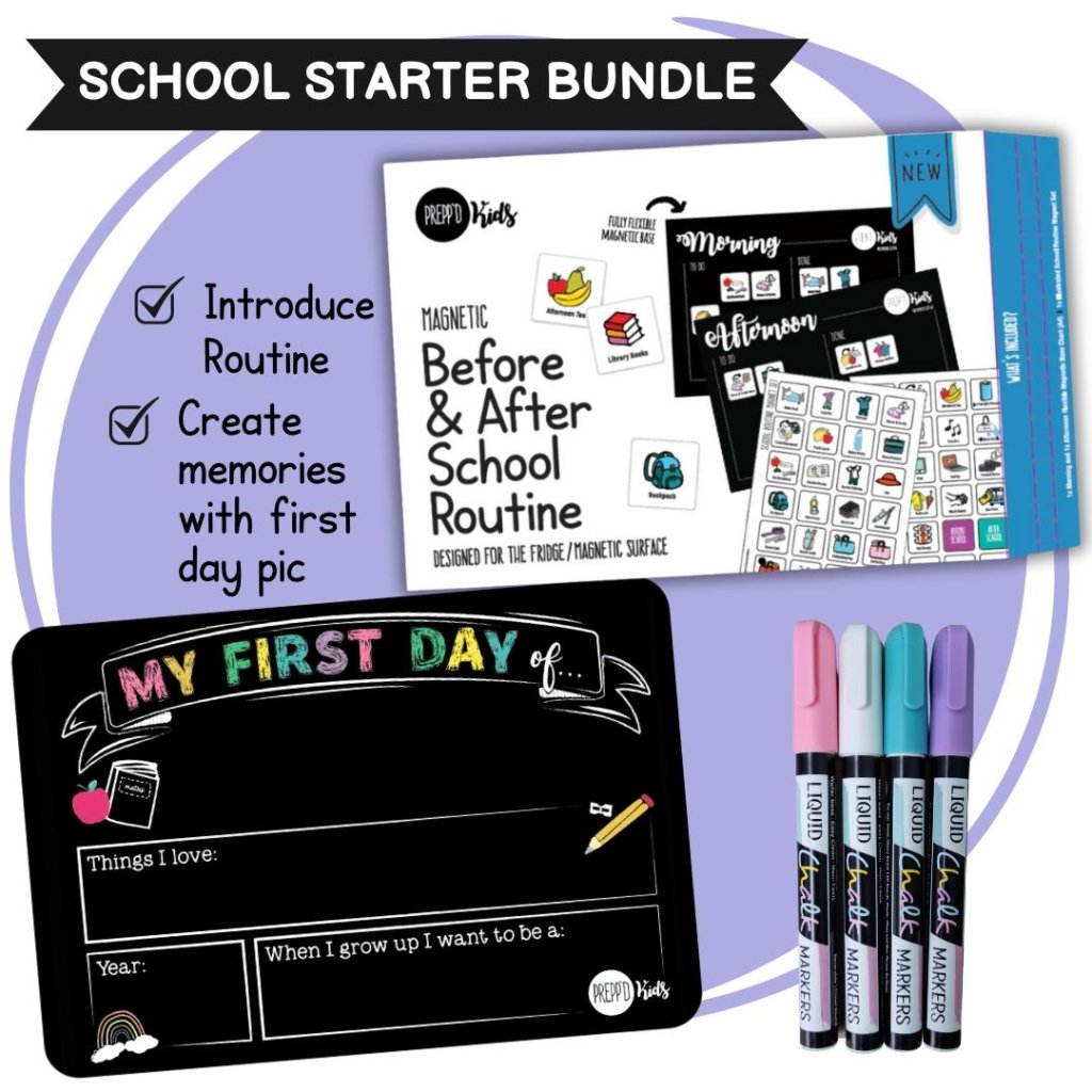 School Starter Bundle - Colour Board / Pastel Chalk - Prepp'd Kids - Prepp'd Kids