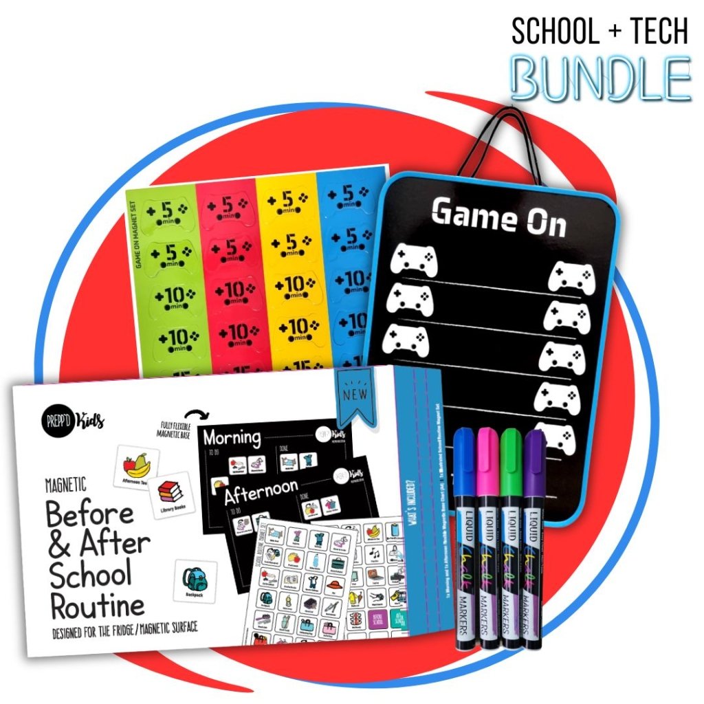 School + Tech Routine Bundle - Prepp'd Kids - Prepp'd Kids