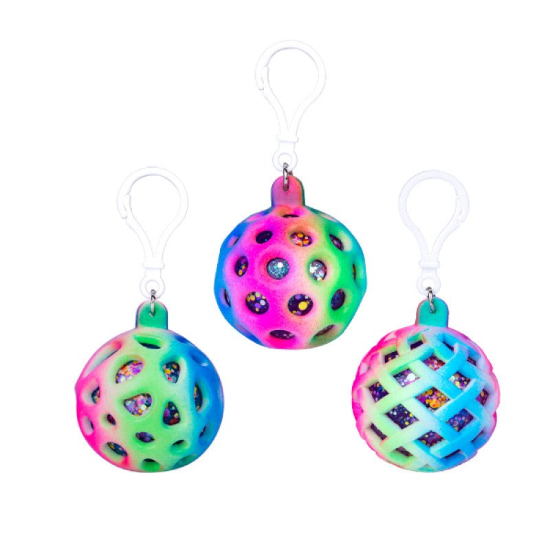 Sensory Squishy Glitter Ball Keychain - Prepp'd Kids - MDI