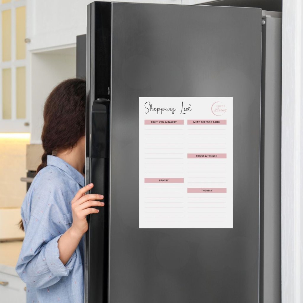 Shopping List (A4) - Light / Blush - Prepp'd Kids - Prepp'd Kids