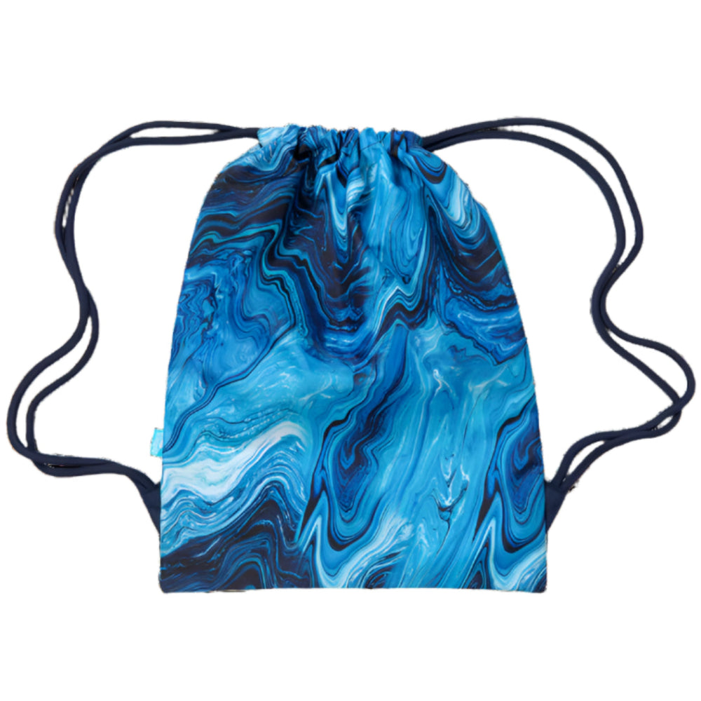 Spencil Drawstring Bag - Ocean Marble - Prepp'd Kids - Spencil