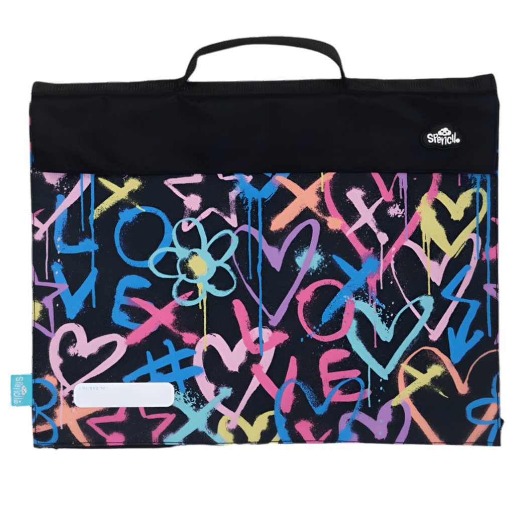 Spencil Library Bag - Hearts & Crosses - Prepp'd Kids - Spencil