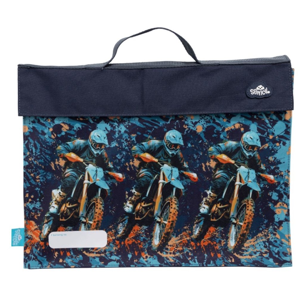 Spencil Library Bag - Moto Camo Trax - Prepp'd Kids - Spencil