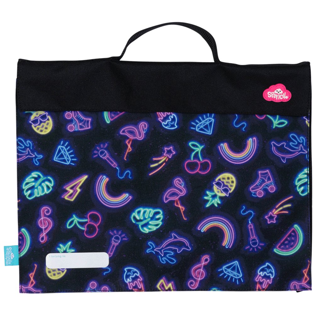 Spencil Library Bag - Neon Party - Prepp'd Kids - Spencil