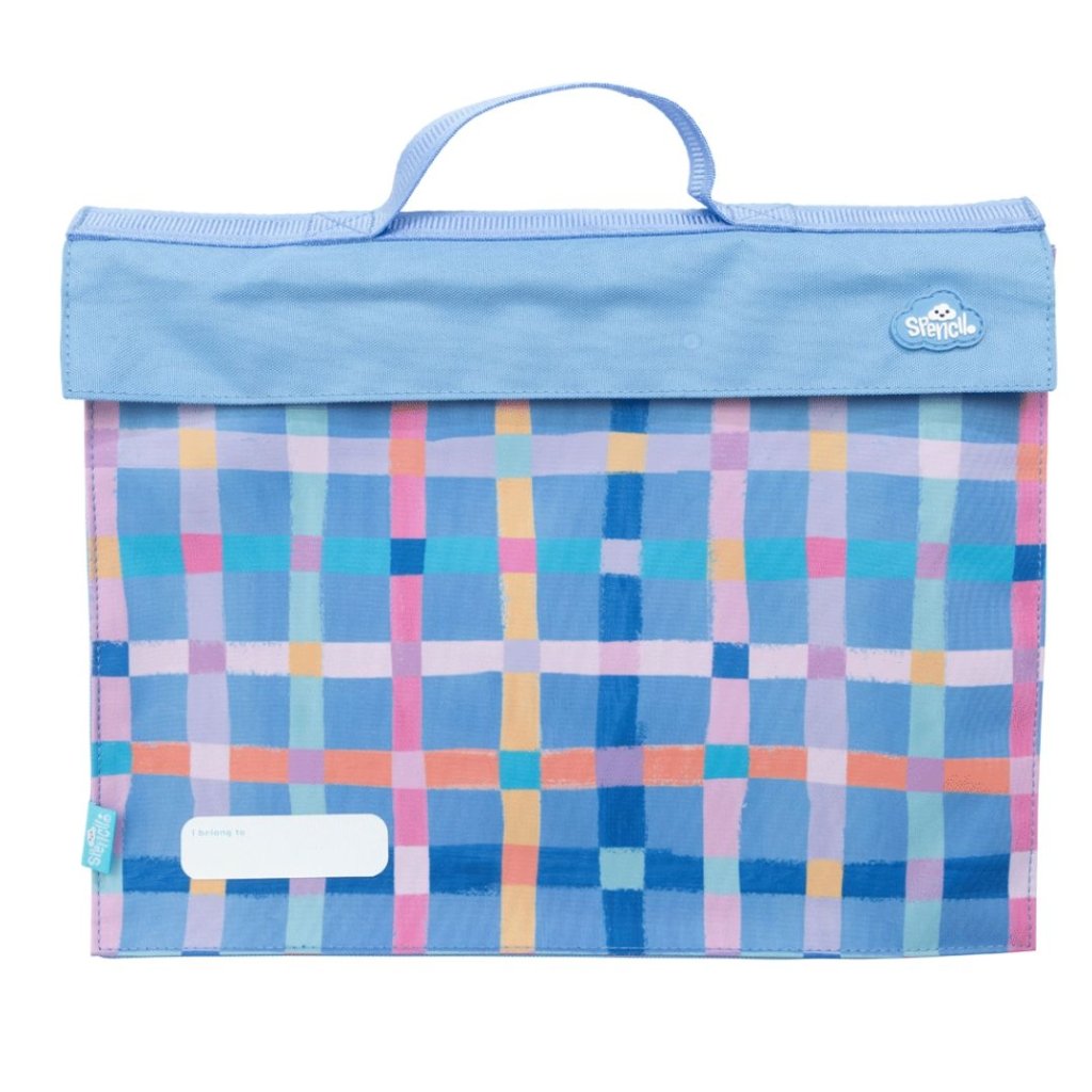 Spencil Library Bag - Pastel Plaid – Prepp'd Kids