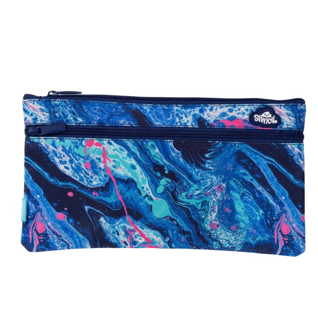 Spencil Twin Zip Pencil Case - Liquid Marble - Prepp'd Kids - Spencil
