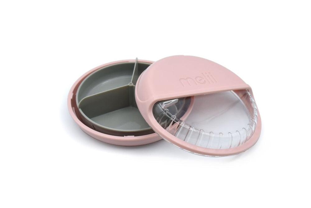 
                      
                        Spin Snack Container - Pink / Grey - Prepp'd Kids - Melii
                      
                    