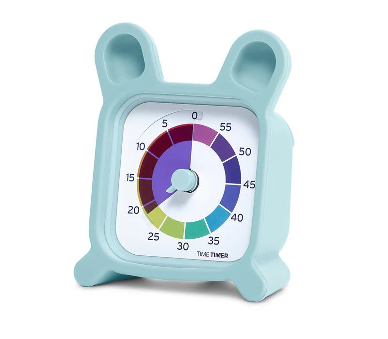 Time Timer MOD + Protect Case – Bunny | 60 - Min Visual Timer with Rainbow Segments - Prepp'd Kids - Time Timer
