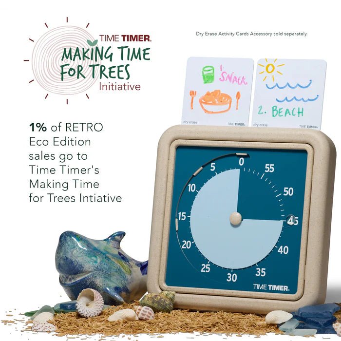Time Timer Retro Eco (8 Inch) - Blue - Prepp'd Kids - Time Timer