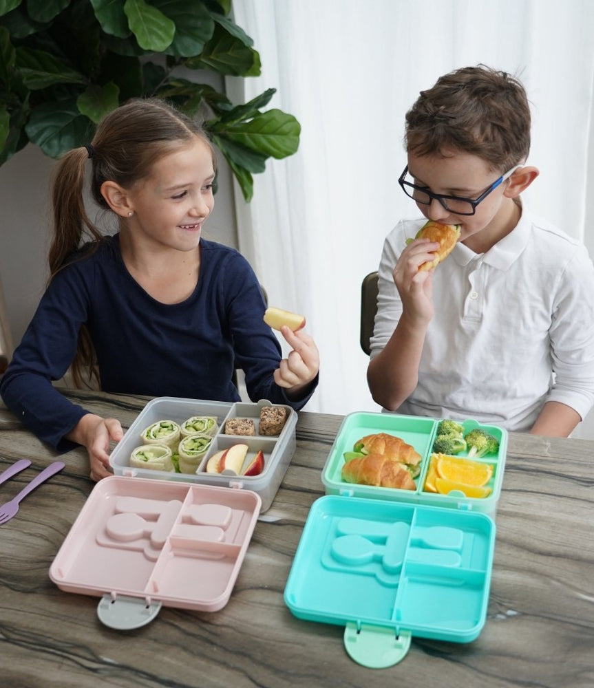 
                      
                        Two Tier Bento Box (incl utensils) - Blue / Mint - Prepp'd Kids - Melii
                      
                    