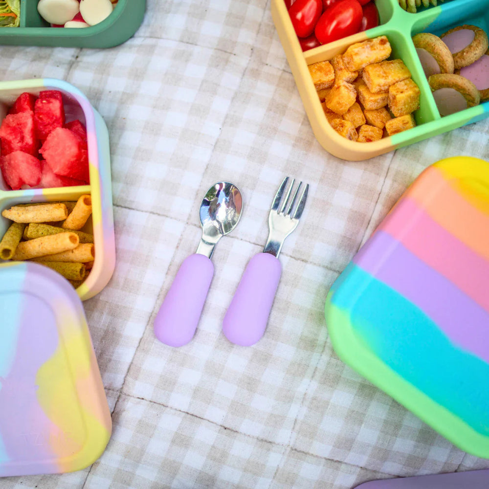 TZWP - Cutlery Set - Lilac - Prepp'd Kids - Zero Waste People