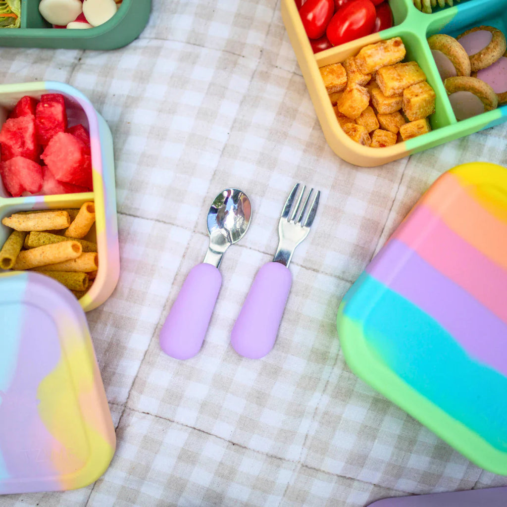 TZWP - Cutlery Set - Lilac - Prepp'd Kids - Zero Waste People