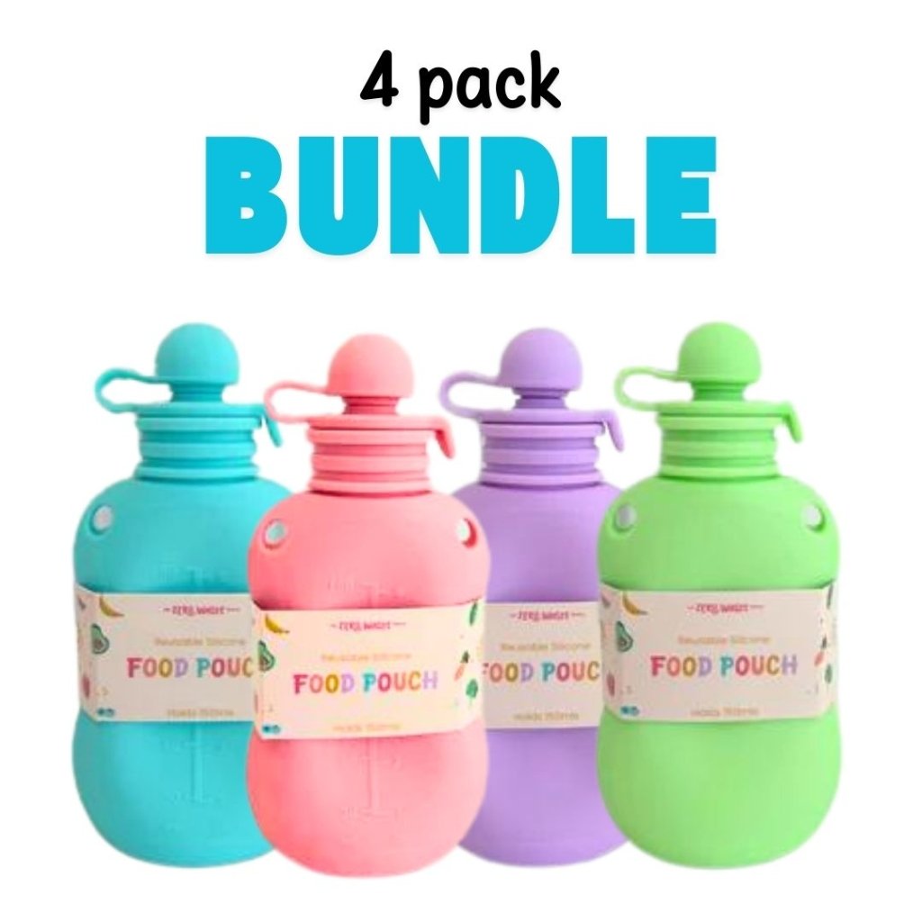 TZWP - Food Pouch Bundle (4 Piece) - Prepp'd Kids - Zero Waste People