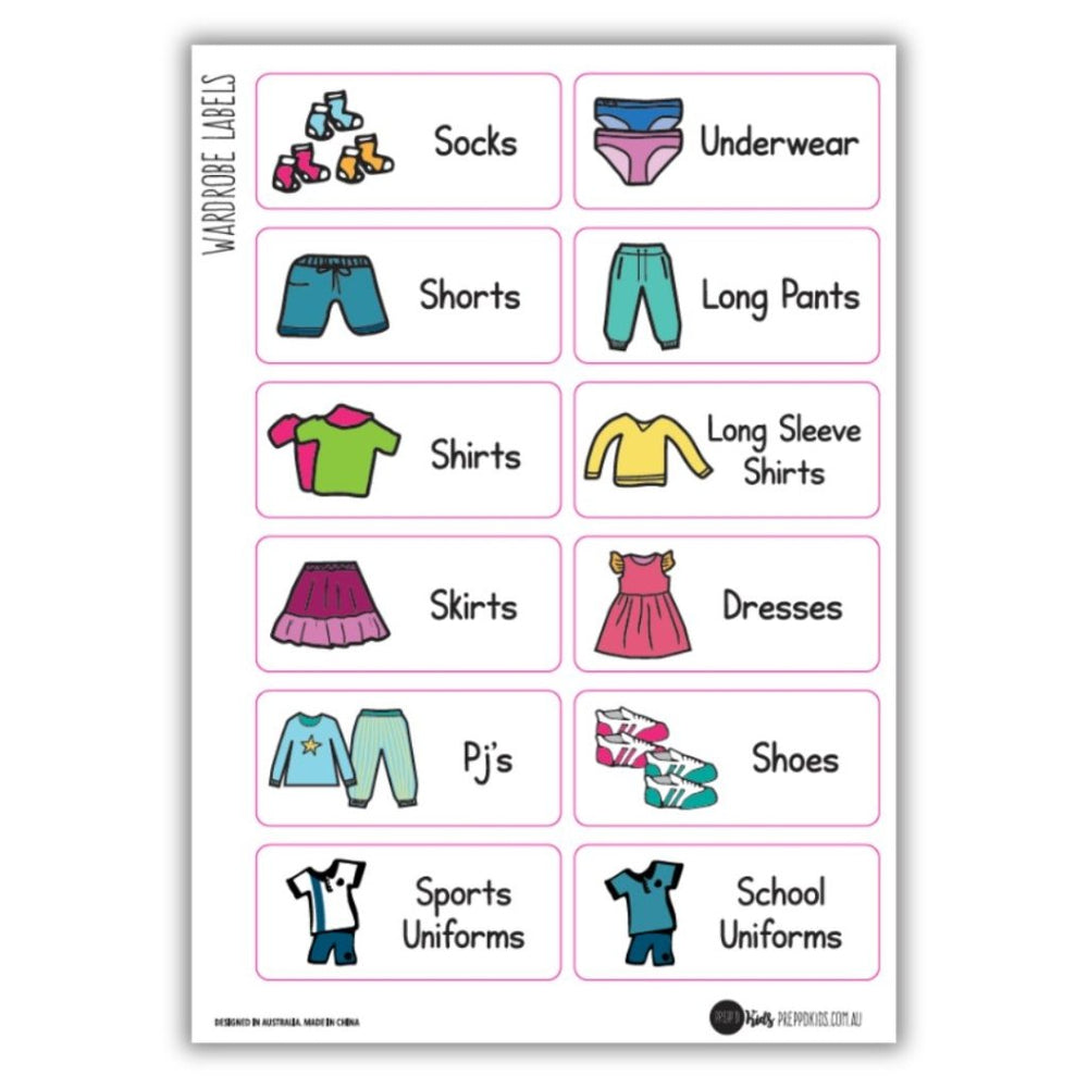 Wardrobe Labels Prepp #39 d Kids Wardrobe Labels Prepp #39 d Kids