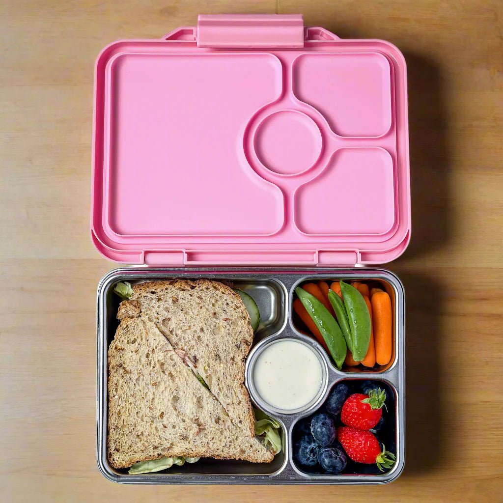 Yumbox Pret Stainless Bento Box - Pink - Prepp'd Kids - Yumbox