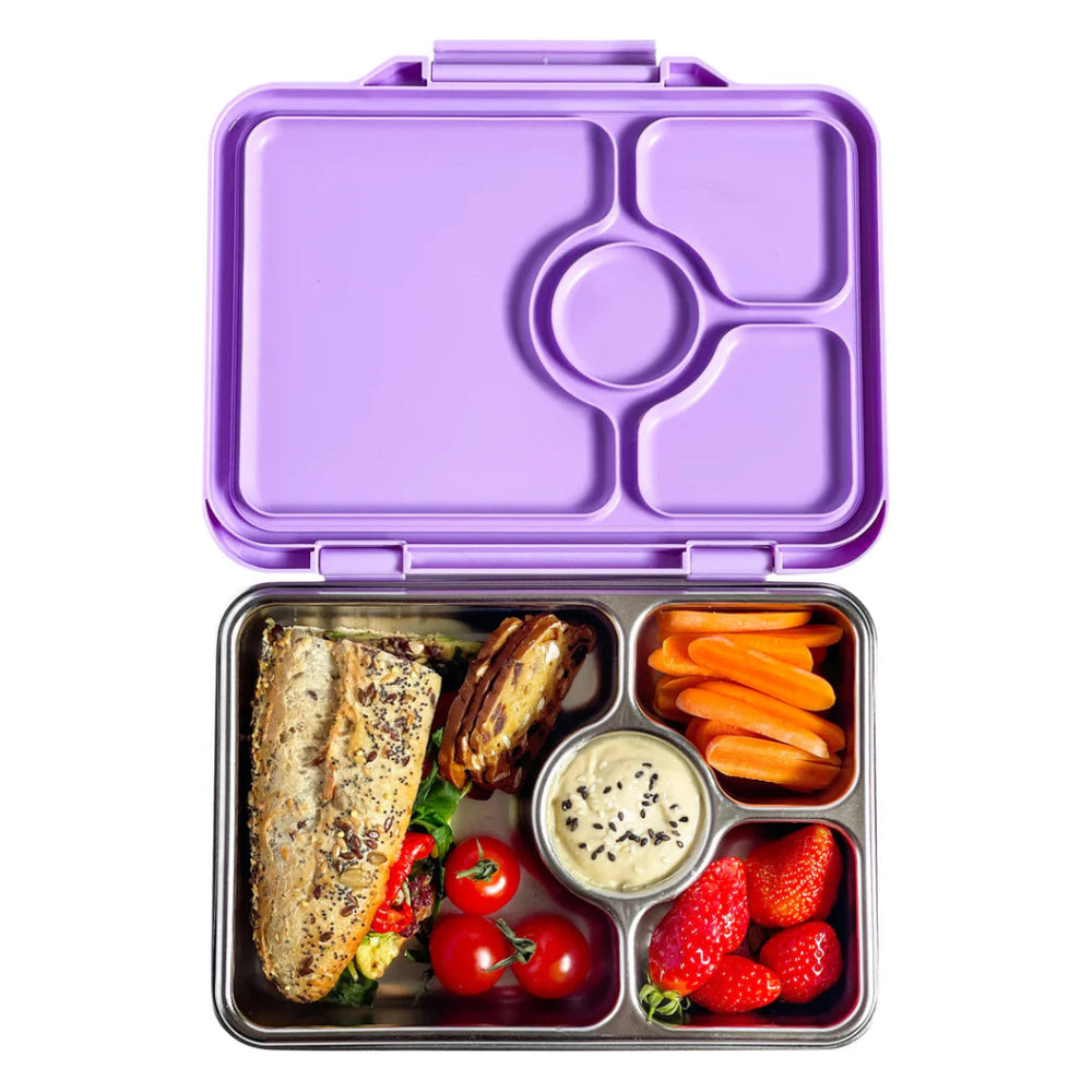 
                  
                    Yumbox Pret Stainless Bento Box - Purple - Prepp'd Kids - Yumbox
                  
                