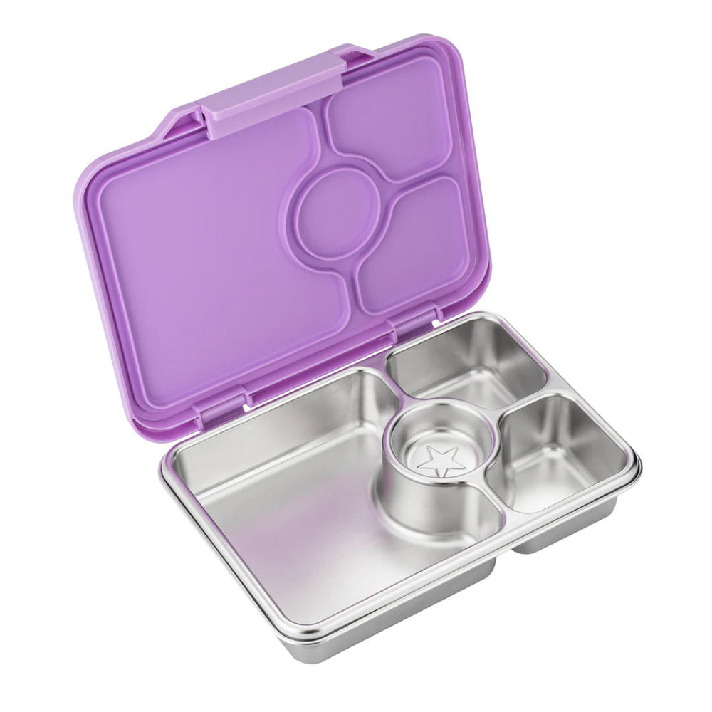 
                  
                    Yumbox Pret Stainless Bento Box - Purple - Prepp'd Kids - Yumbox
                  
                