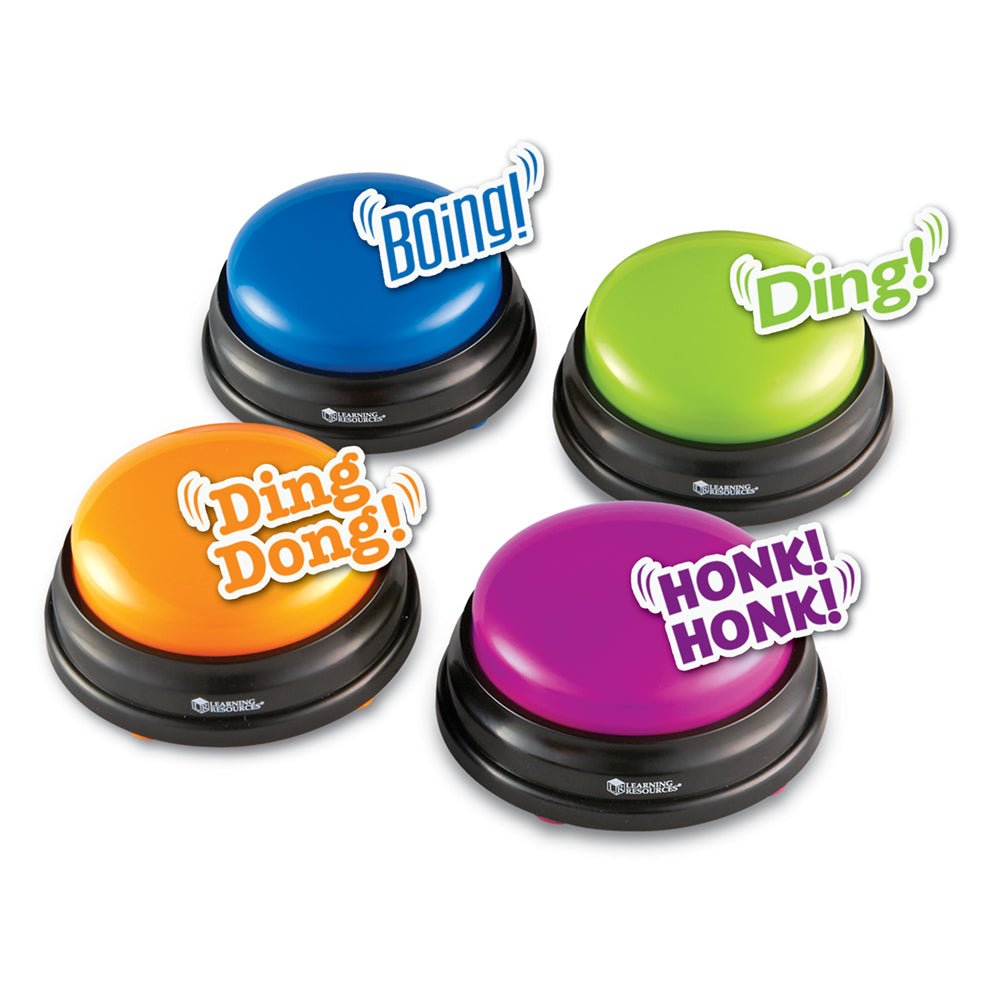 Answer Buzzers, Set of 4 - Prepp'd Kids - Learning Resources