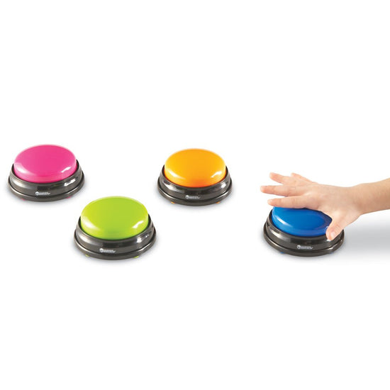 Answer Buzzers, Set of 4 - Prepp'd Kids - Learning Resources