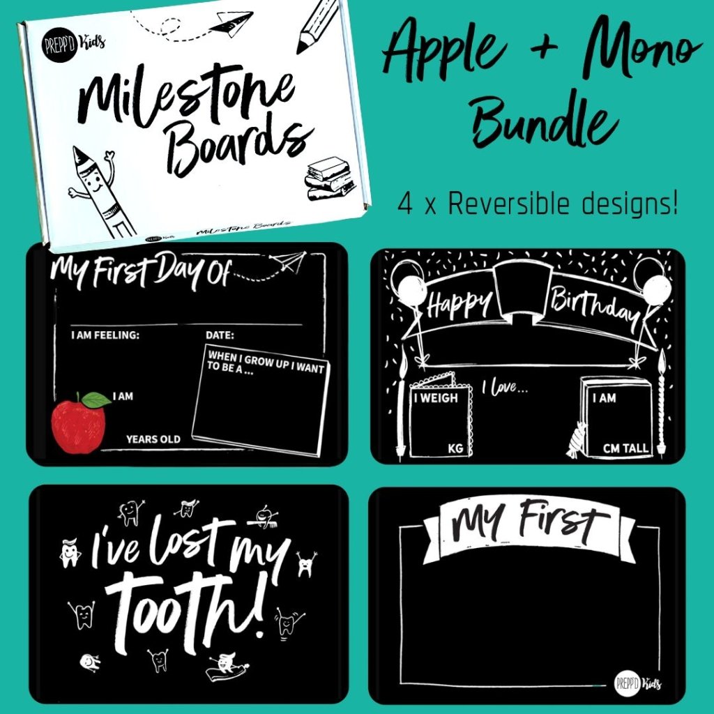Apple+Mono Bundle Pack (4 pieces) - Prepp'd Kids - Prepp'd Kids