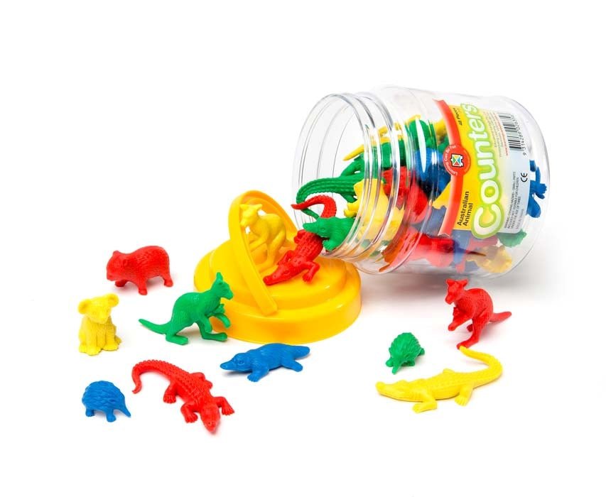 Australian Animal Counters Jar (48 pcs) - Prepp'd Kids - Educational Colours