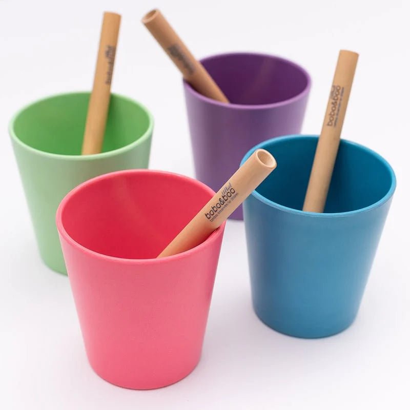 Bamboo Reusable Straw Set - Prepp'd Kids - Bobo & Boo