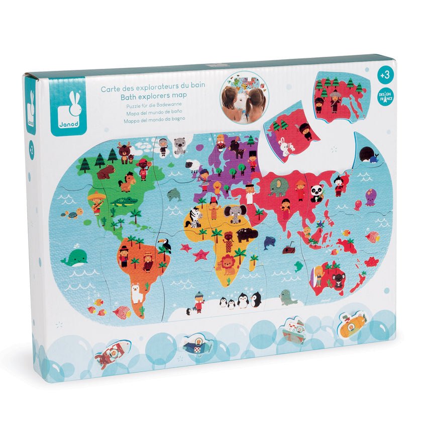 Bath Map Puzzle - Prepp'd Kids - Janod