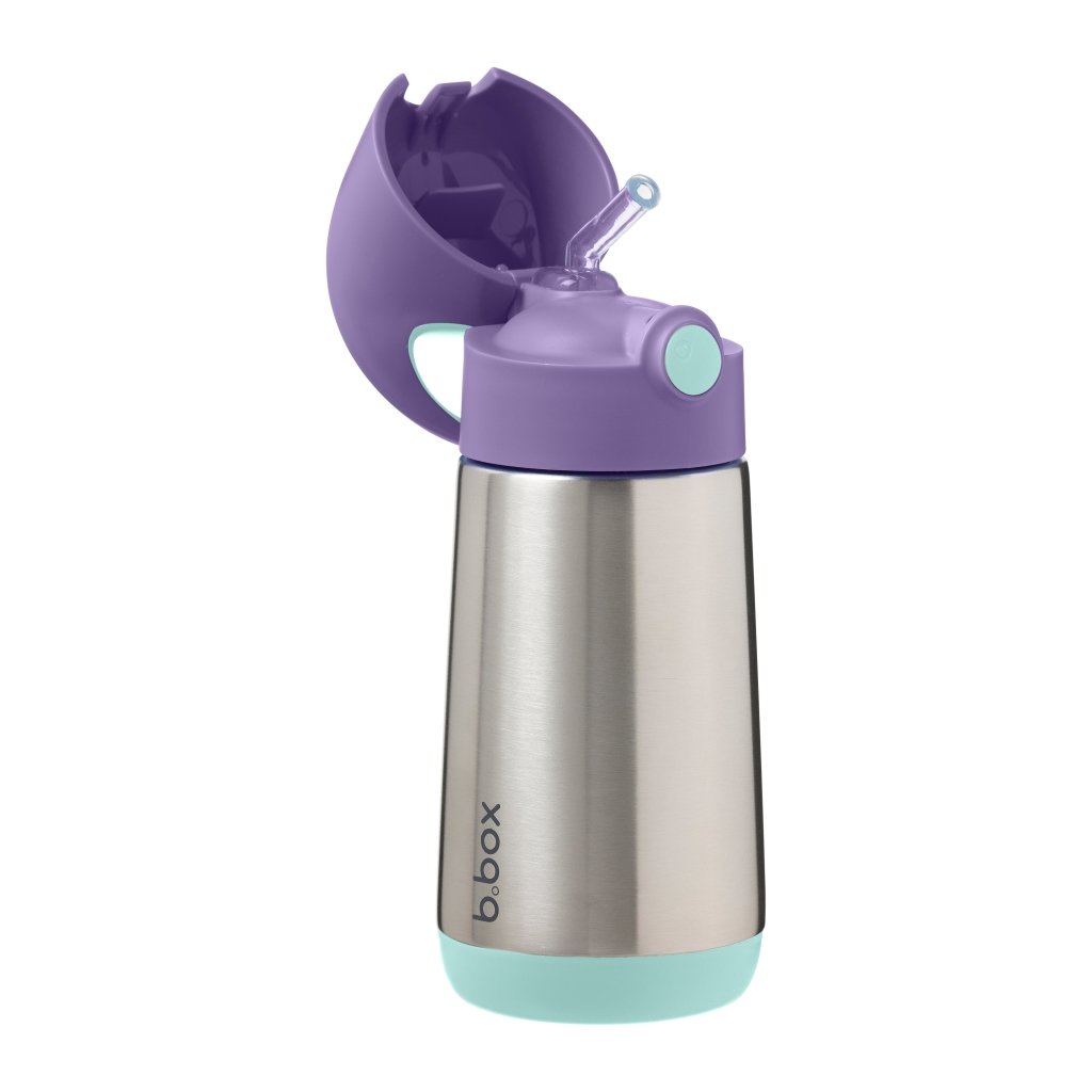 B.box Insulated Drink Bottle 350ml - Lilac Pop - Prepp'd Kids - B.box