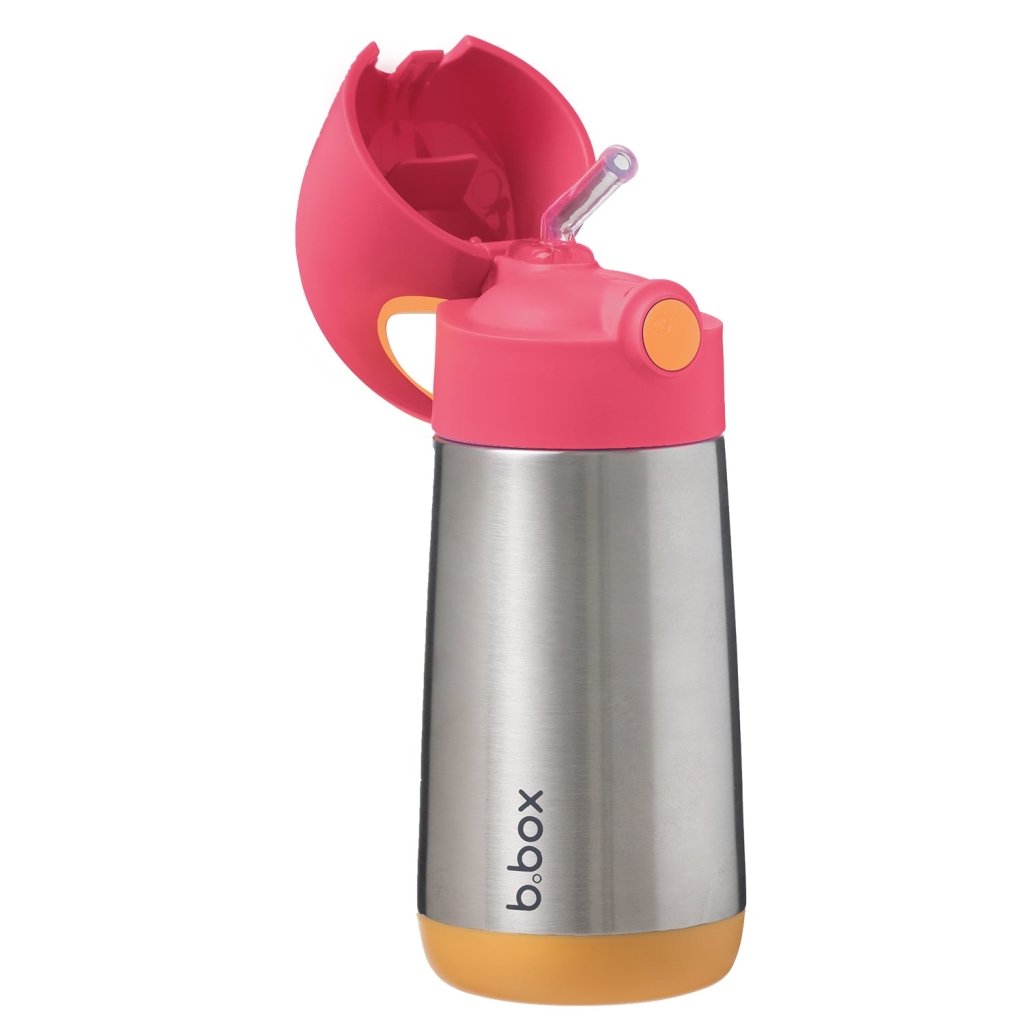 B.box Insulated Drink Bottle 350ml - Strawberry - Prepp'd Kids - B.box