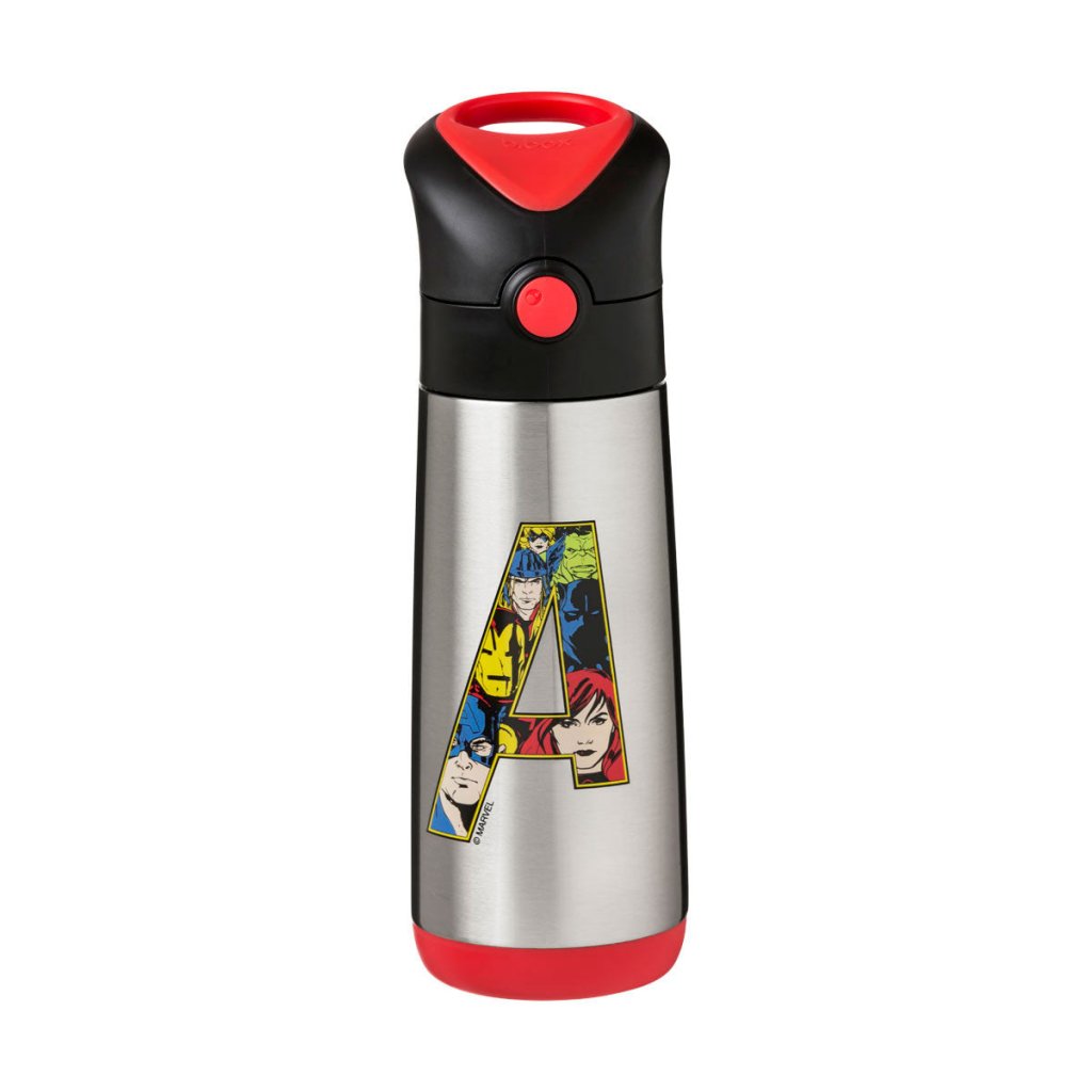 B.box Insulated Drink Bottle 500ml - Avengers PRE-ORDER - Prepp'd Kids - B.box