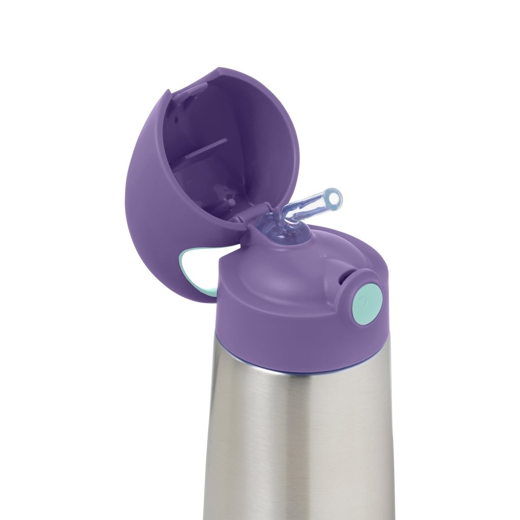 B.box Insulated Drink Bottle 500ml - Lilac Pop - Prepp'd Kids - B.box