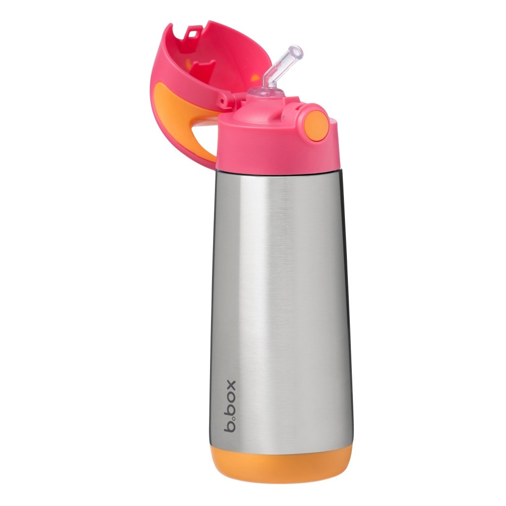 B.box Insulated Drink Bottle 500ml - Strawberry Shake - Prepp'd Kids - B.box