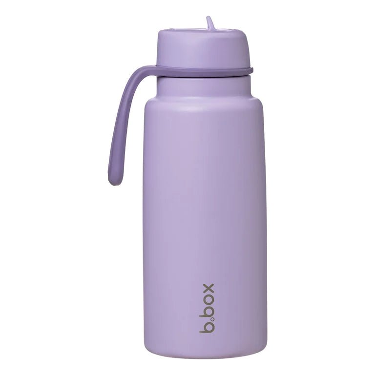 B.box Insulated Flip Top Bottle (1L) - Lilac - Prepp'd Kids - B.box