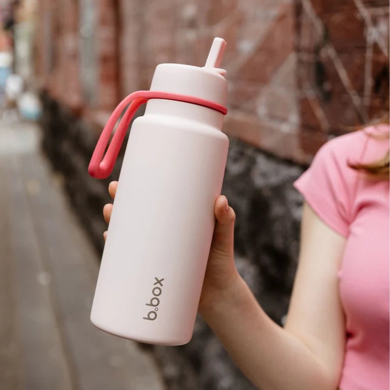 B.box Insulated Flip Top Bottle (1L) - Pink Paradise - Prepp'd Kids - B.box