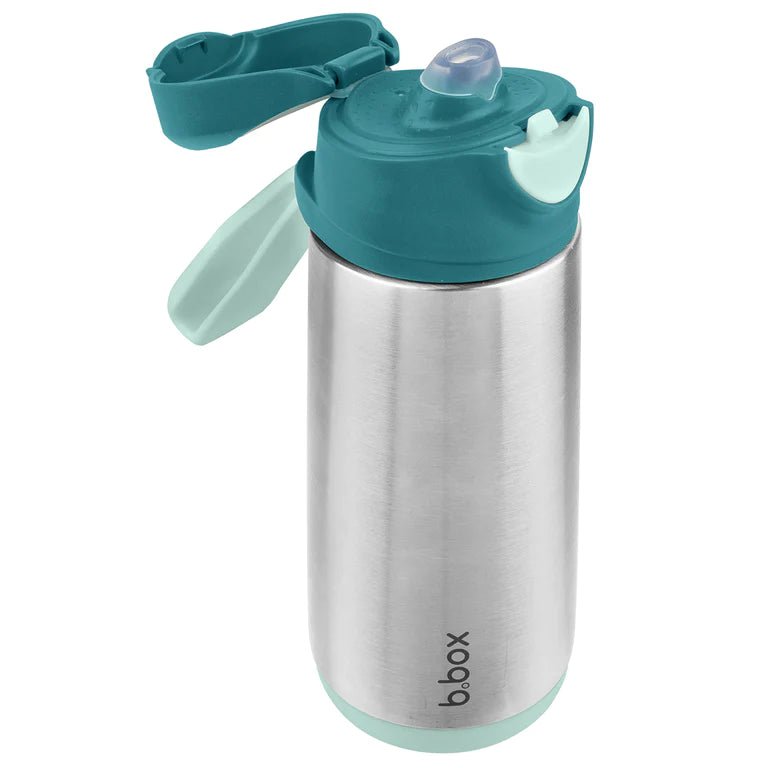 Bbox Insulated Sport Spout Bottle 500ml - Emerald - Prepp'd Kids - B.box