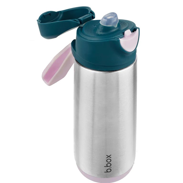 Bbox Insulated Sport Spout Bottle 500ml - Indigo Rose - Prepp'd Kids - B.box