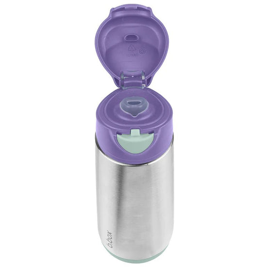 Bbox Insulated Sport Spout Bottle 500ml - Lilac - Prepp'd Kids - B.box