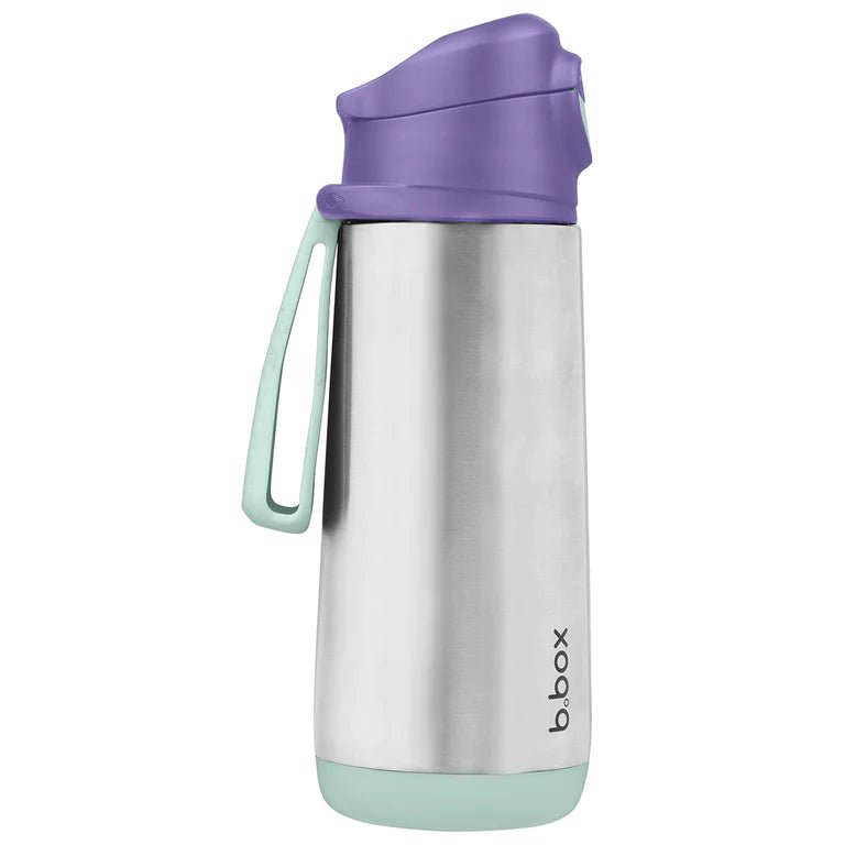 Bbox Insulated Sport Spout Bottle 500ml - Lilac - Prepp'd Kids - B.box