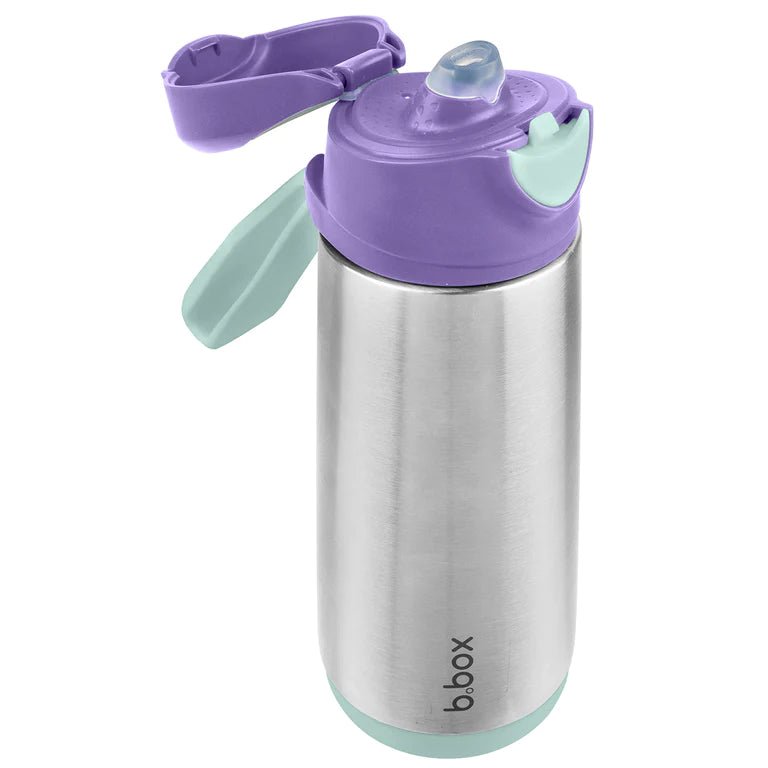 Bbox Insulated Sport Spout Bottle 500ml - Lilac - Prepp'd Kids - B.box