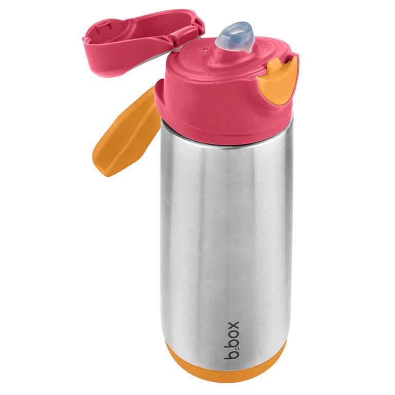 Bbox Insulated Sport Spout Bottle 500ml - Strawberry Shake - Prepp'd Kids - B.box