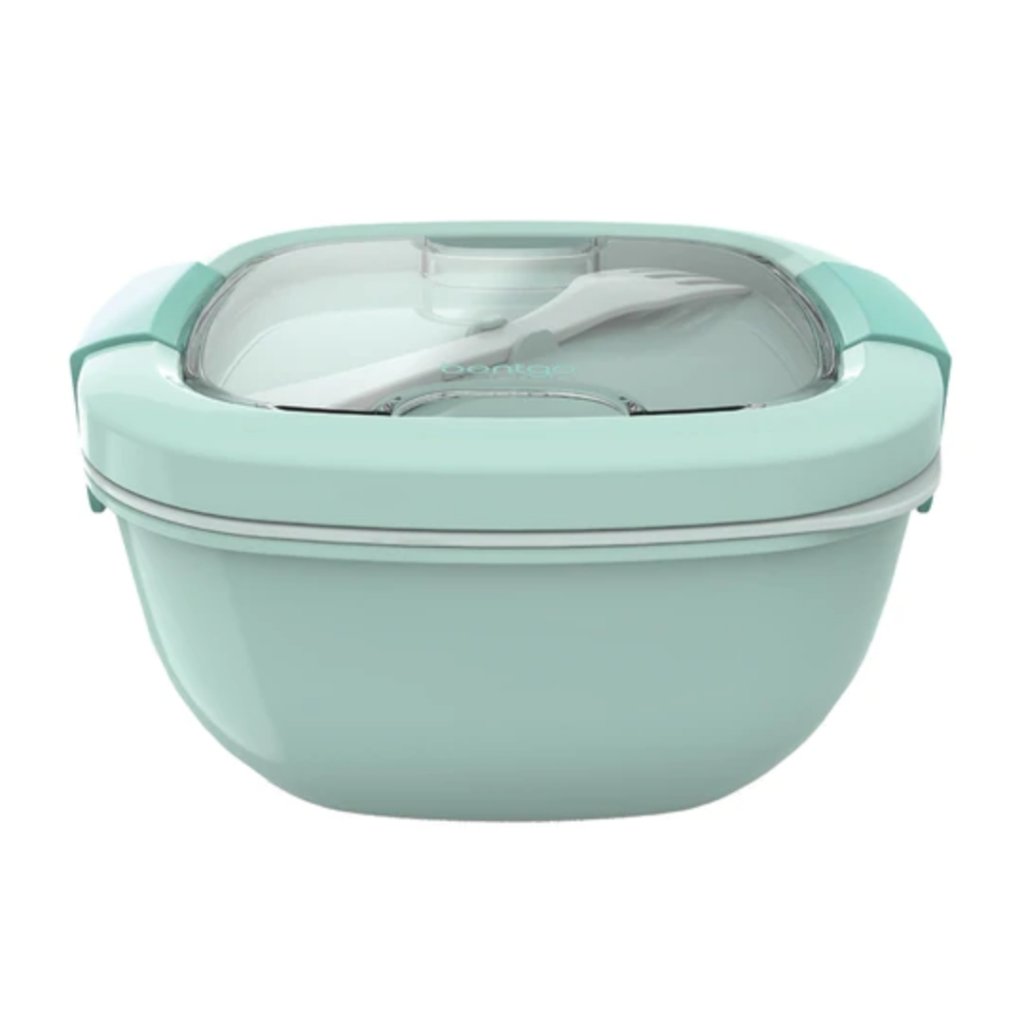 Bentgo All-In-One Salad Container - Coastal Aqua - Prepp'd Kids - Bentgo