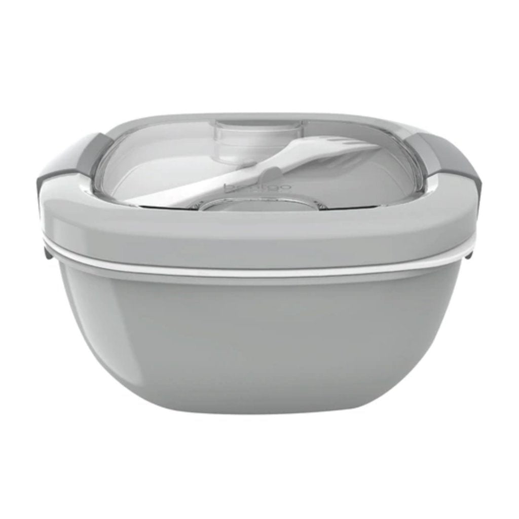 Bentgo All-In-One Salad Container - Grey - Prepp'd Kids - Bentgo