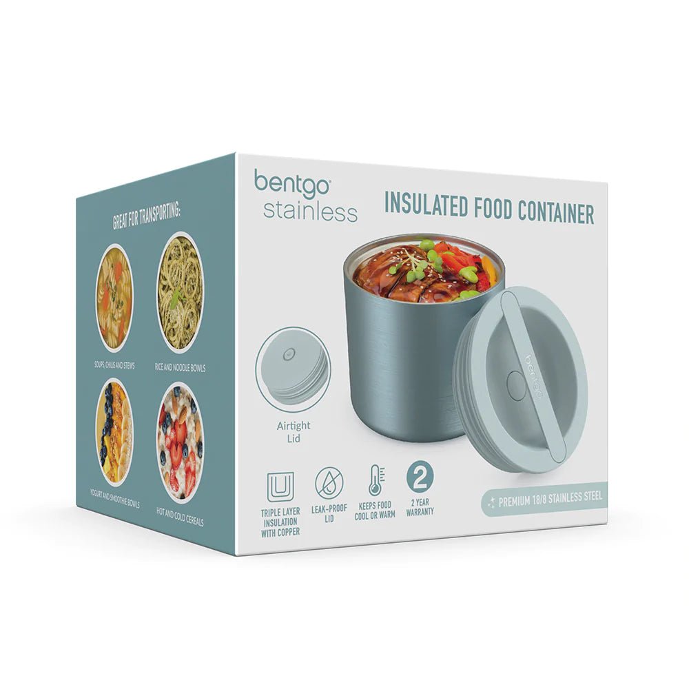 Bentgo Insulated Food Container 560ml - Aqua - Prepp'd Kids - Bentgo