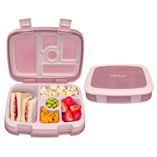 Bentgo Kids Lunch Box - Pink Glitter - Prepp'd Kids - Bentgo